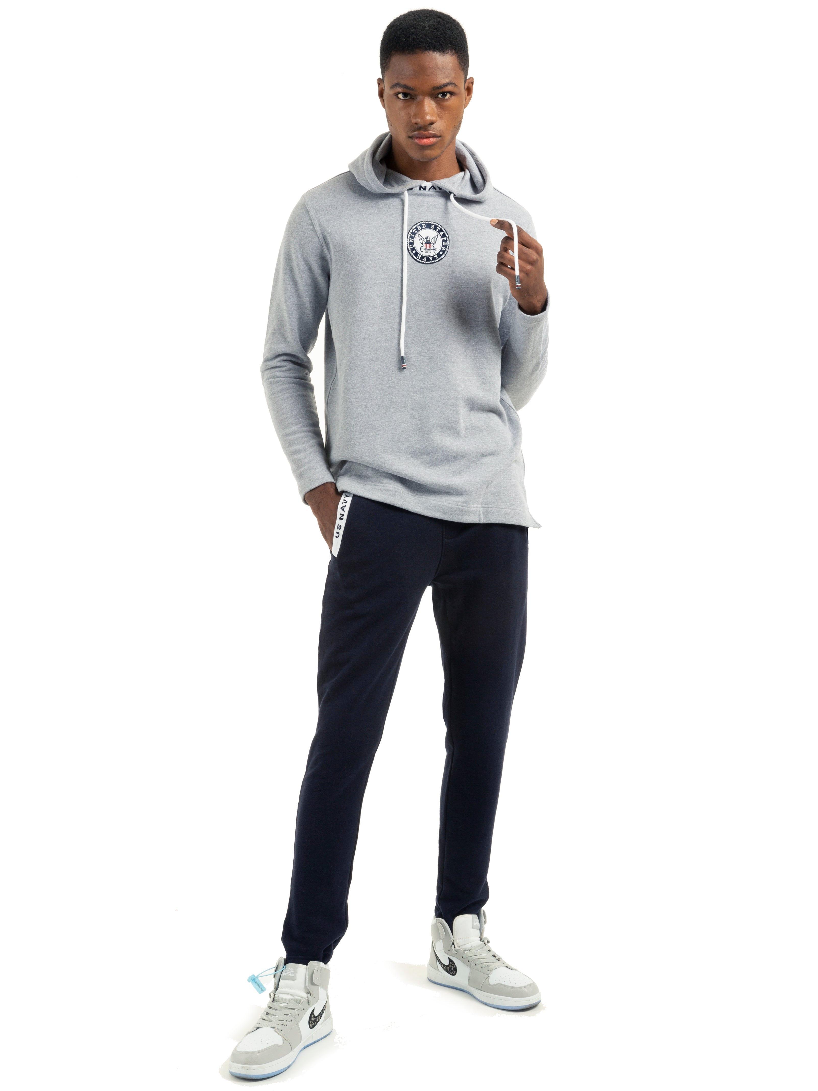 U.S. NAVY<sup>®</sup> HOODIE GRIGIO CHIARO