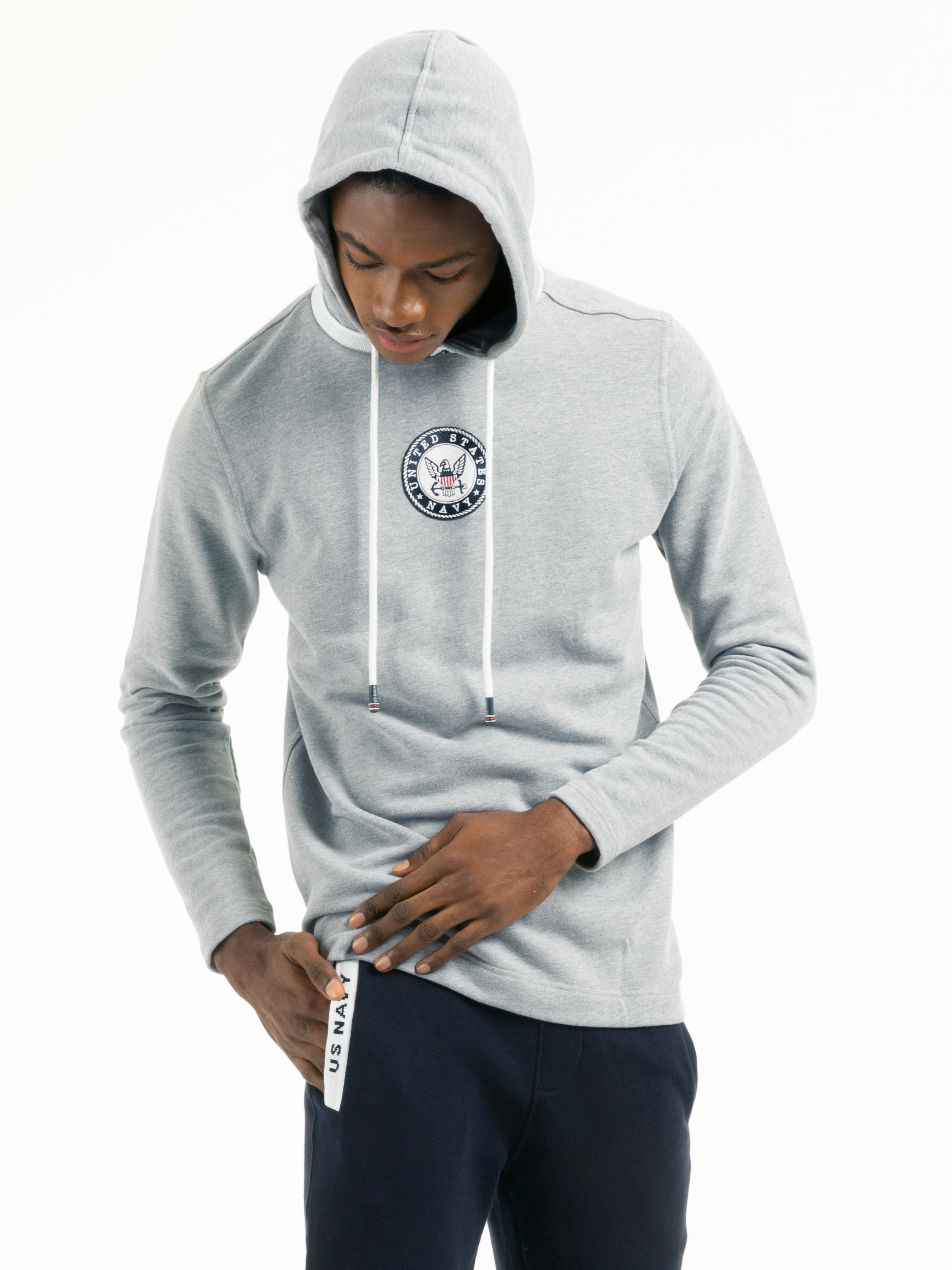U.S. NAVY<sup>®</sup> HOODIE GRIGIO CHIARO