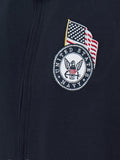 CARDIGAN IN FELPA CON ZIP NAVY