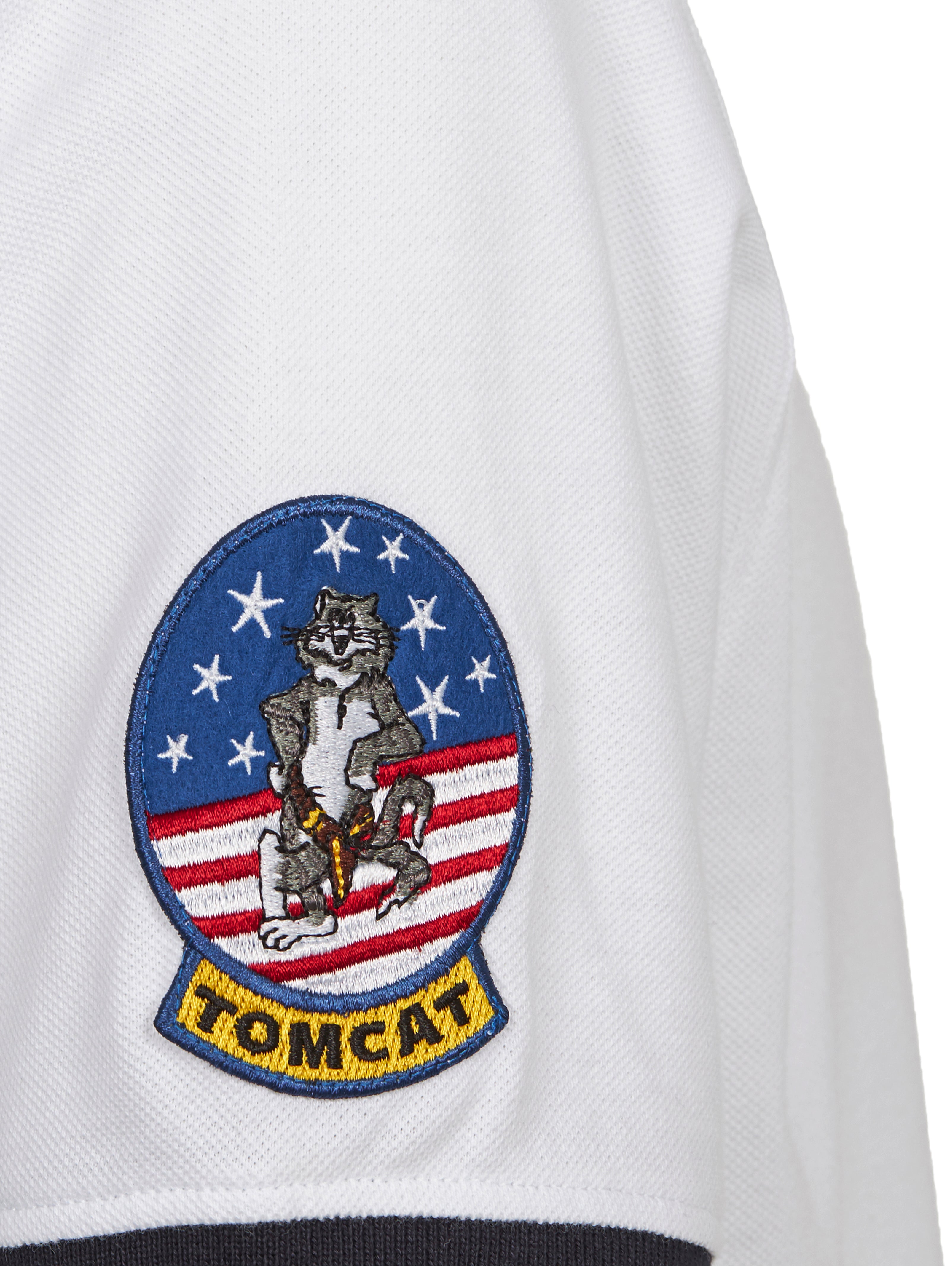 POLO U.S. NAVY<sup>®</sup> CON 3 BOTTONI BIANCA