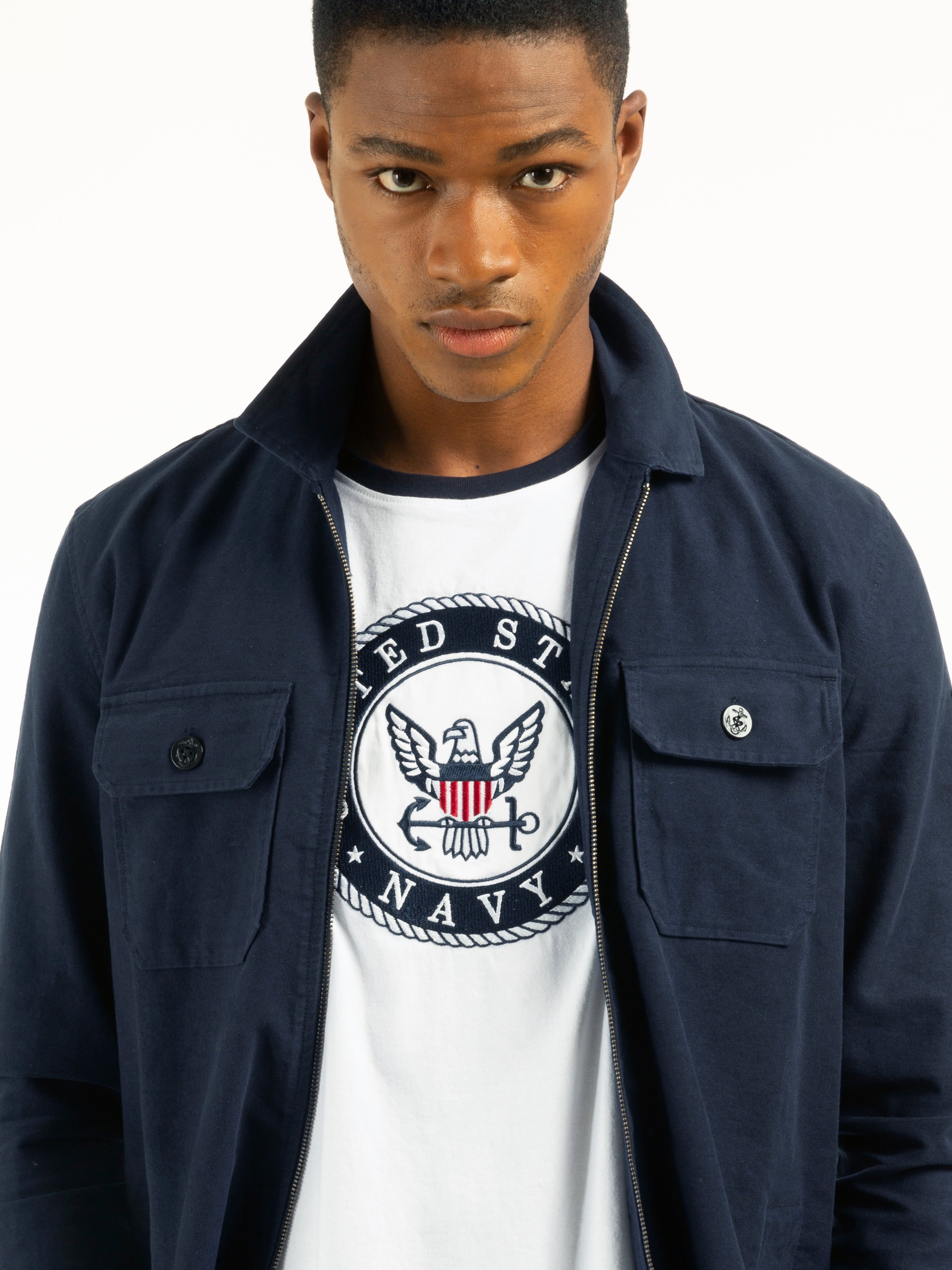 CAMICIA OVER NAVY