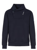 FELPA CON COLLO SCIALLATO NAVY
