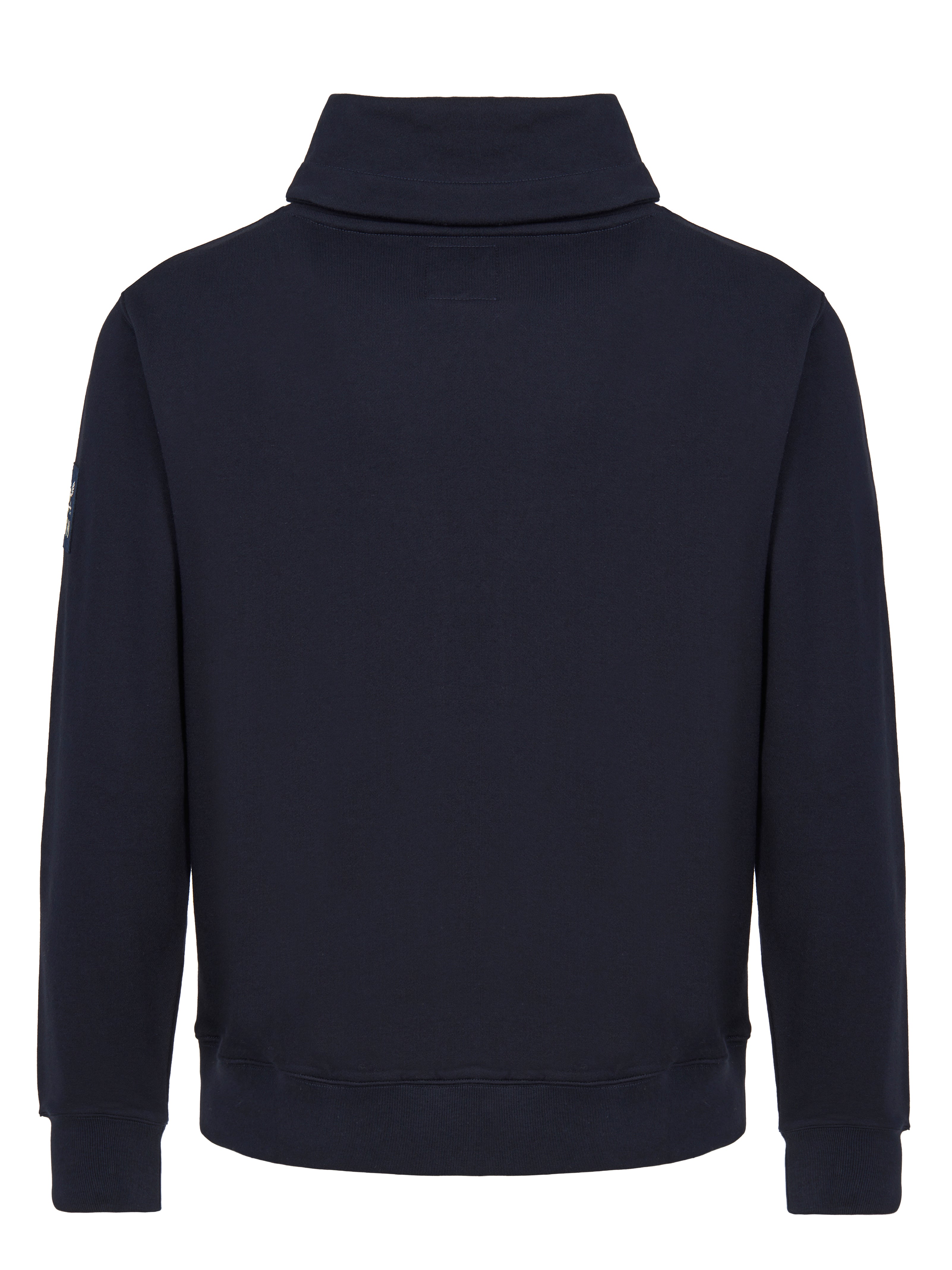 FELPA CON COLLO SCIALLATO NAVY