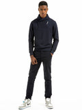 FELPA CON COLLO SCIALLATO NAVY