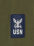 FELPA CON COLLO SCIALLATO VERDE MILITARE
