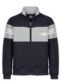 CARDIGAN IN FELPA CON ZIP NAVY