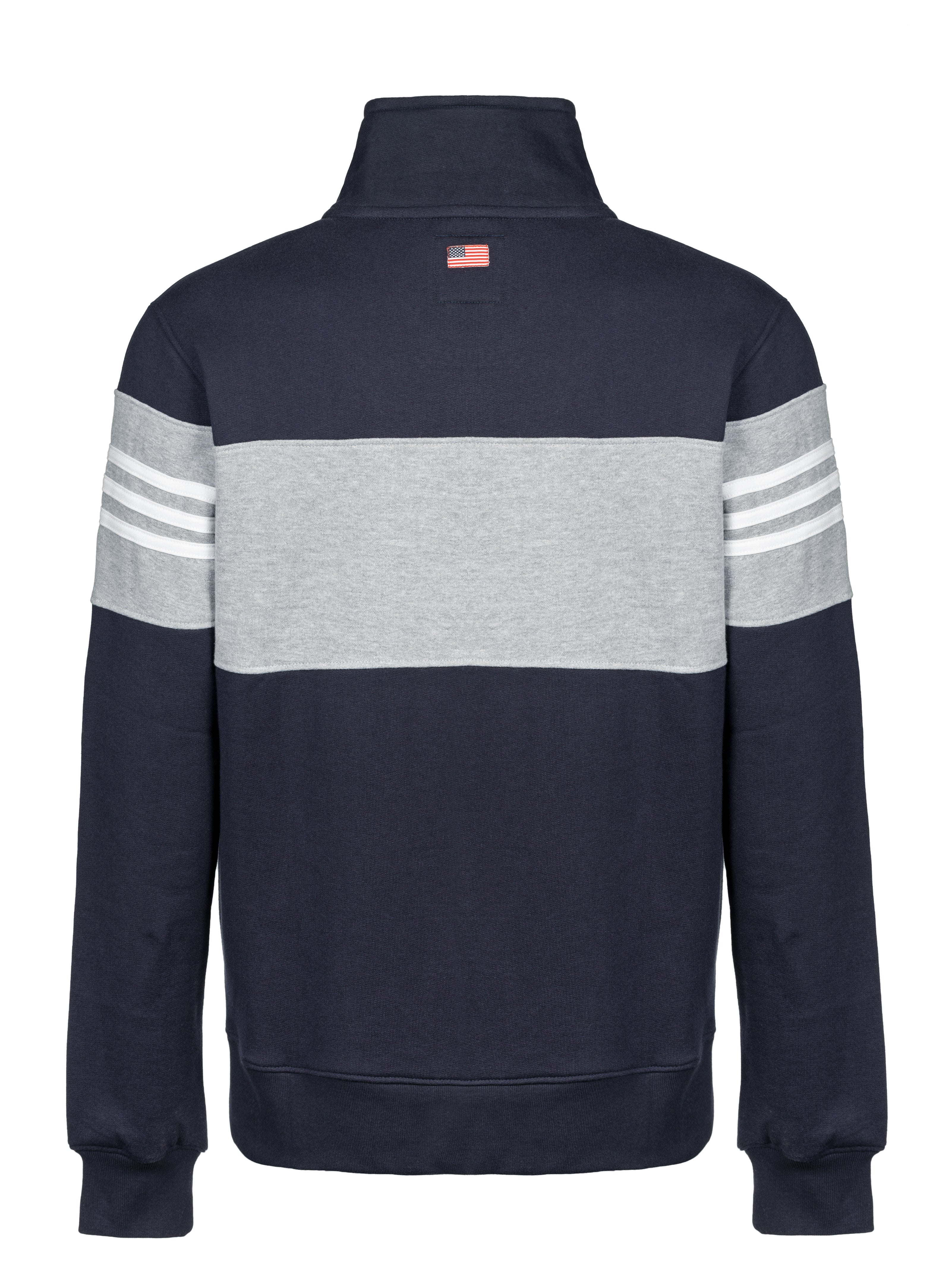 CARDIGAN IN FELPA CON ZIP NAVY