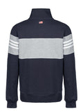 CARDIGAN IN FELPA CON ZIP NAVY