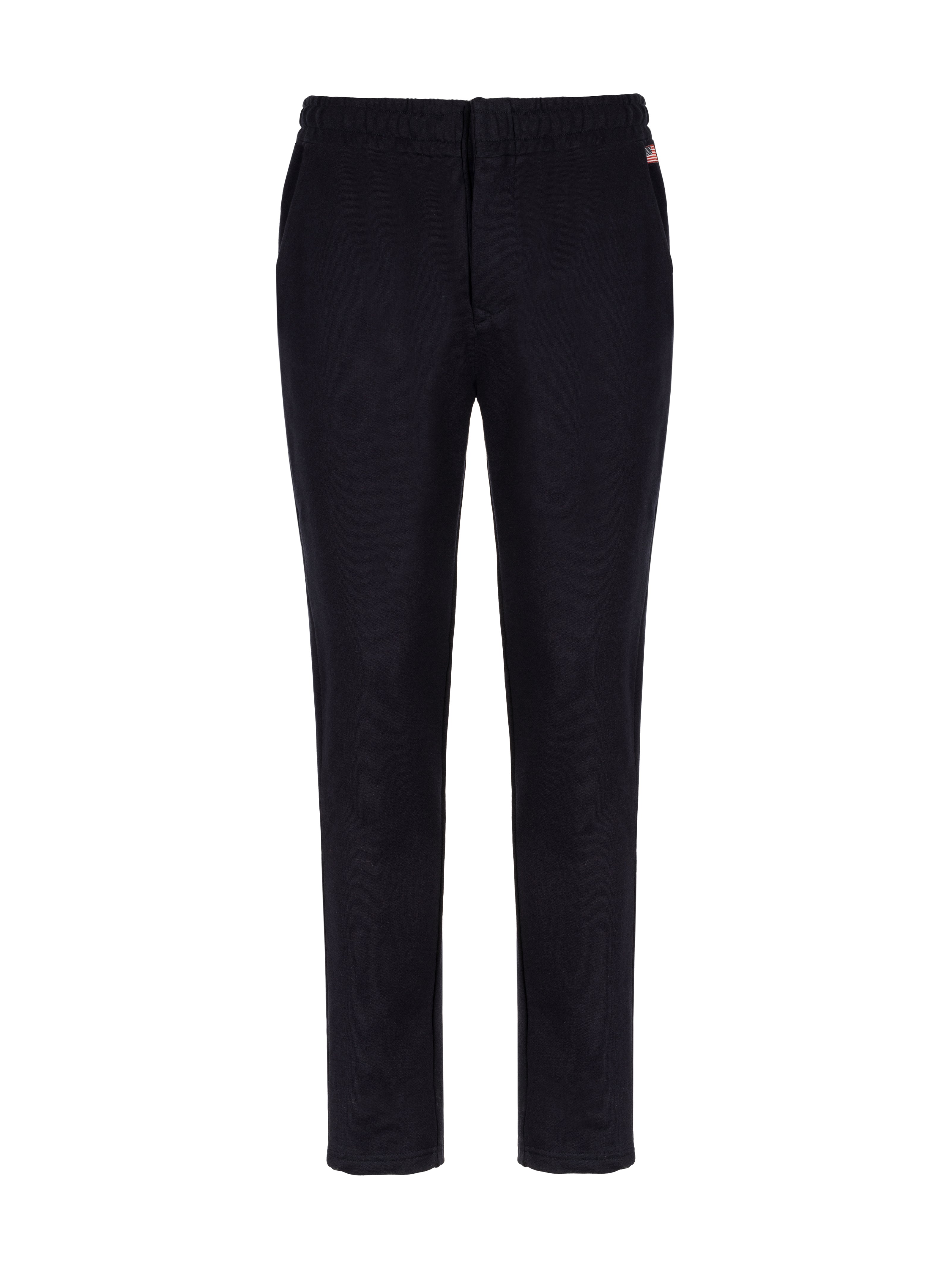 PANTALONE IN FELPA GARZATA NAVY