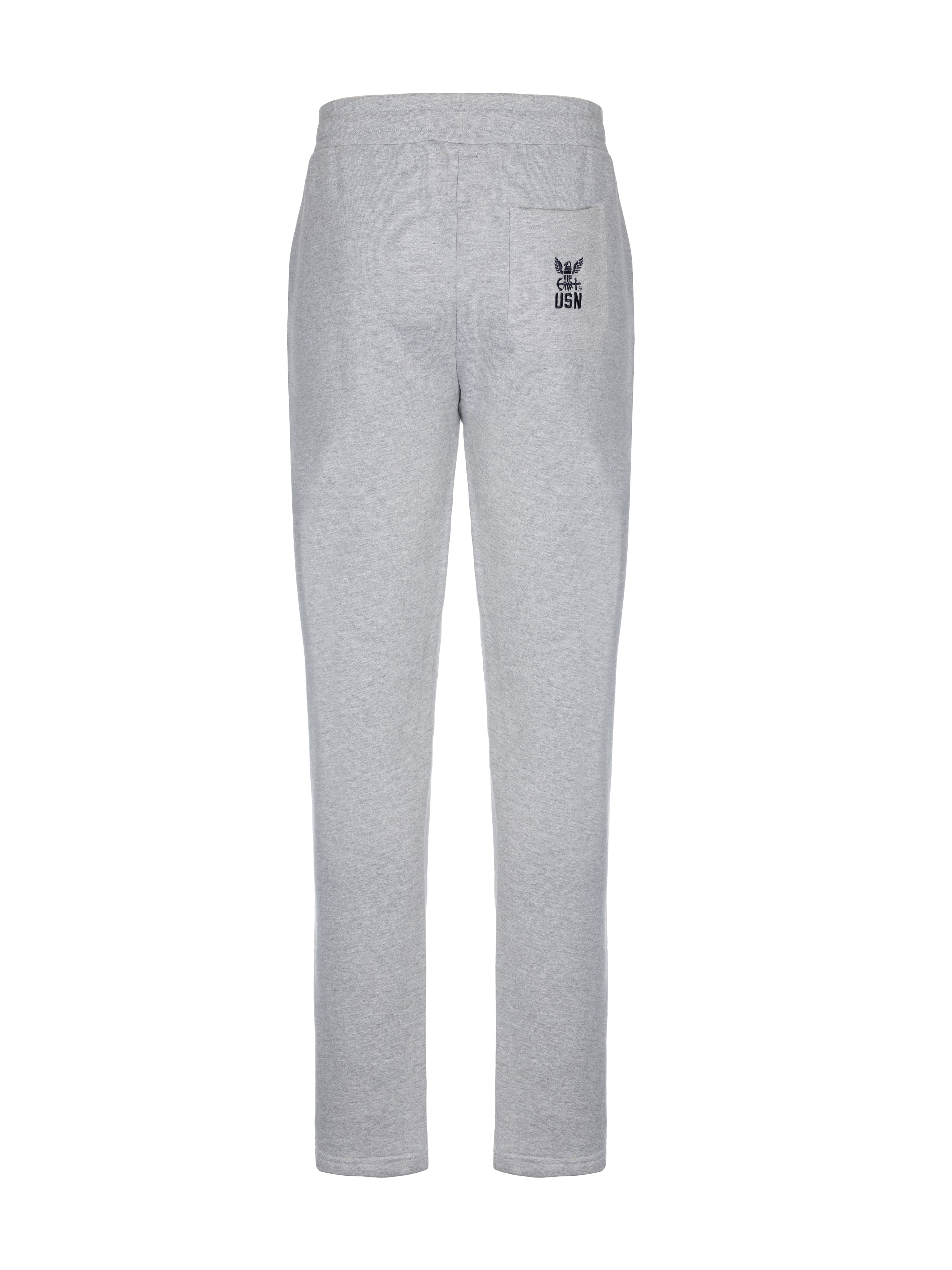 PANTALONE IN FELPA GARZATA GRIGIO CHIARO