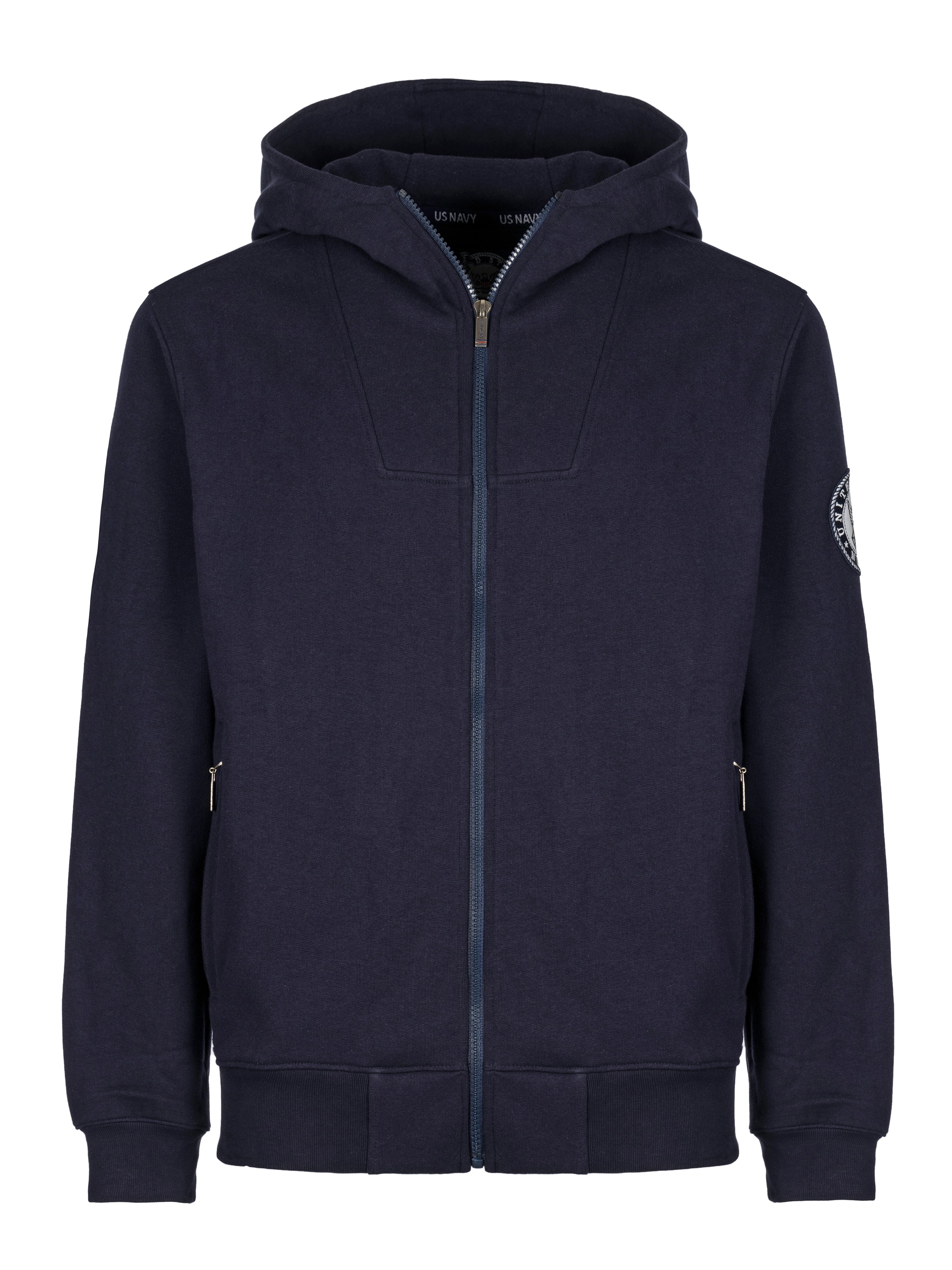 Felpa da uomo con Cappuccio e zip, Blu Navy Navy – Navy Stores